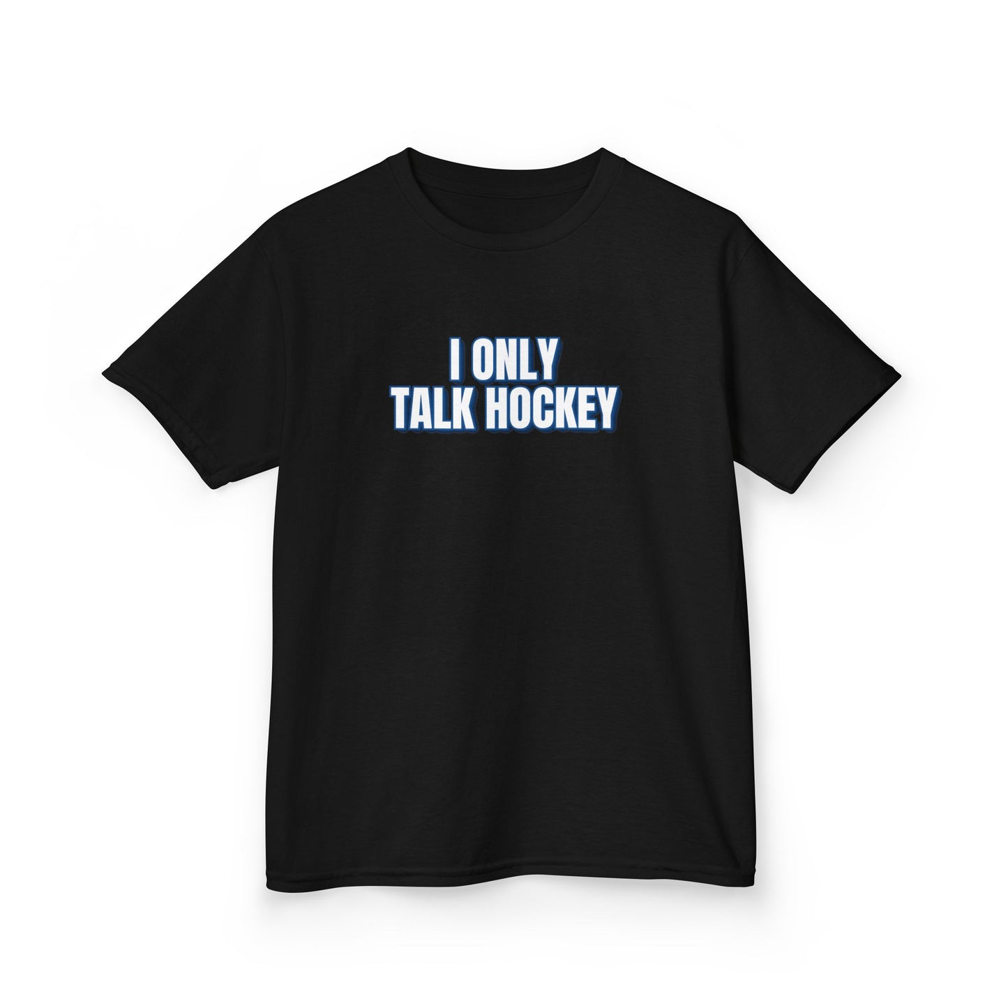 I Only Talk Hockey Kids T-Shirt