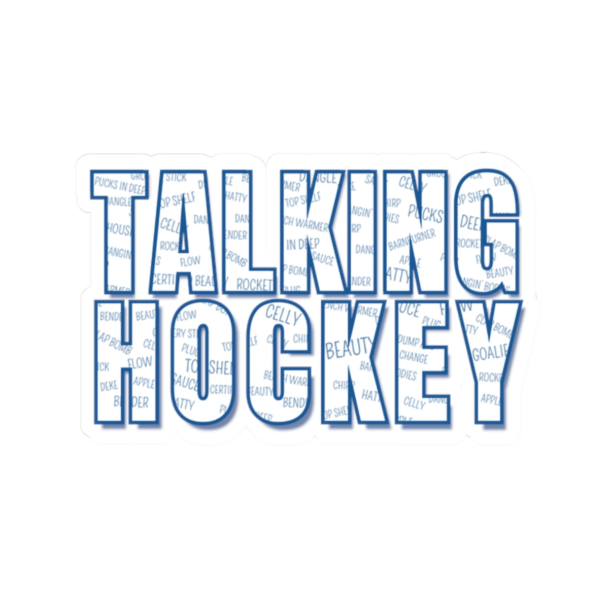 Hockey Talk Graffiti Sticker