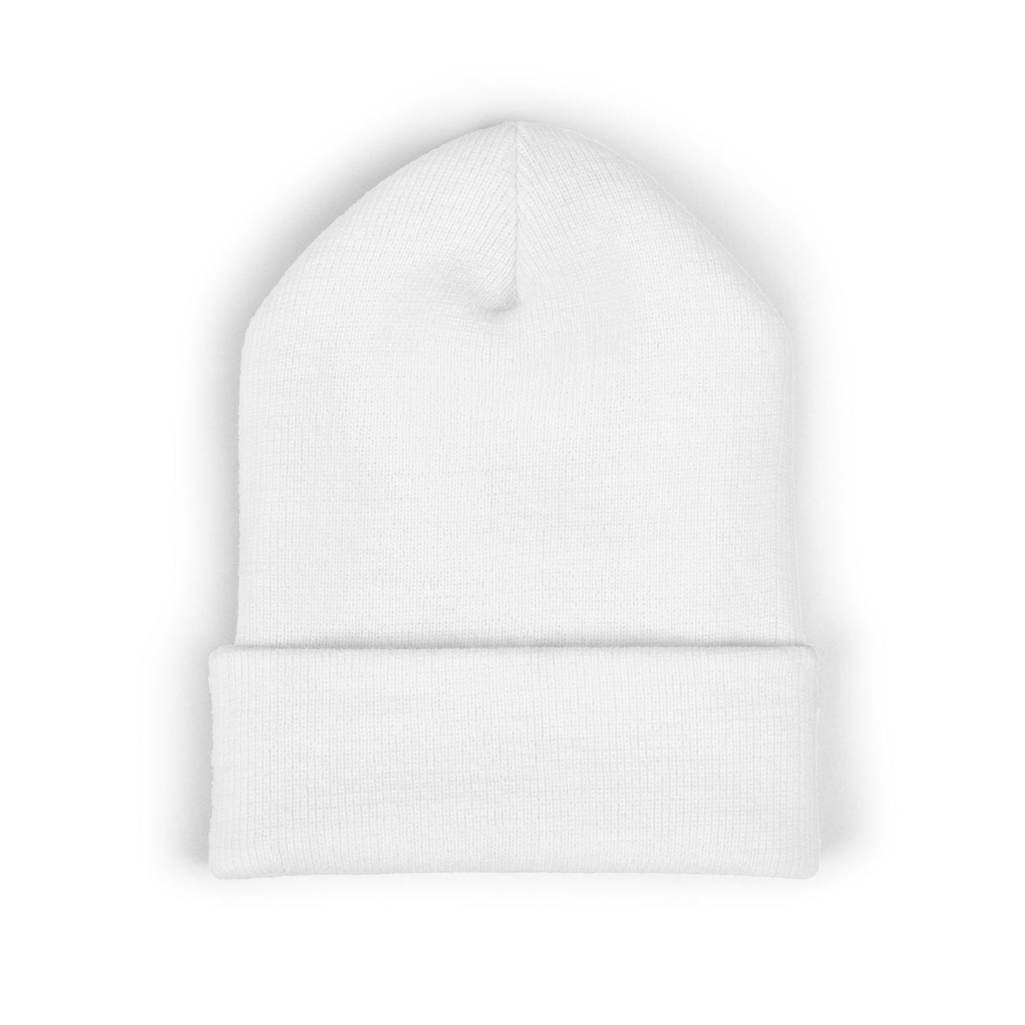 I Love Talking Hockey White Beanie