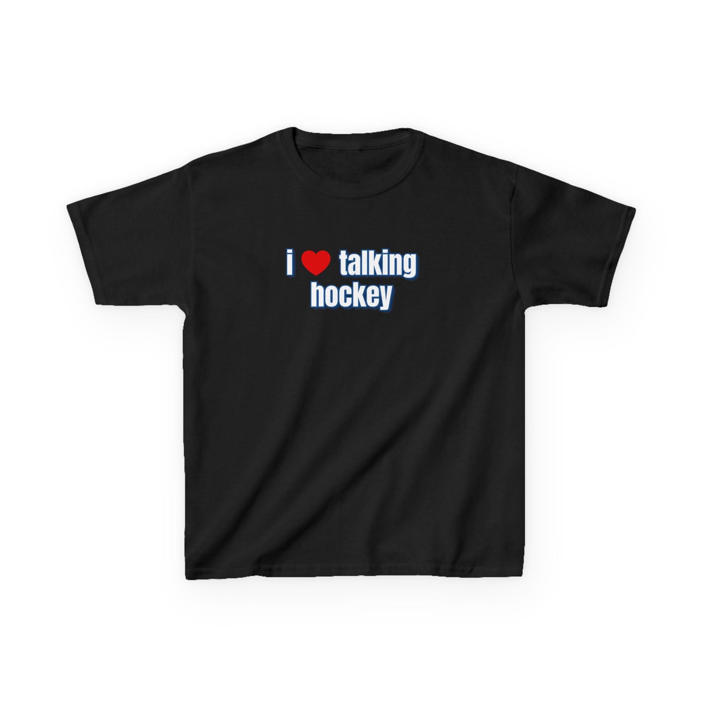 I Love Talking Hockey Kids T-Shirt