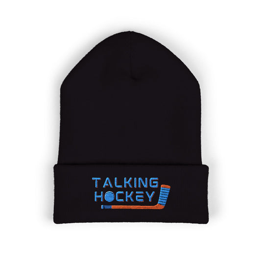 Talking Hockey Alt Logo Black Beanie