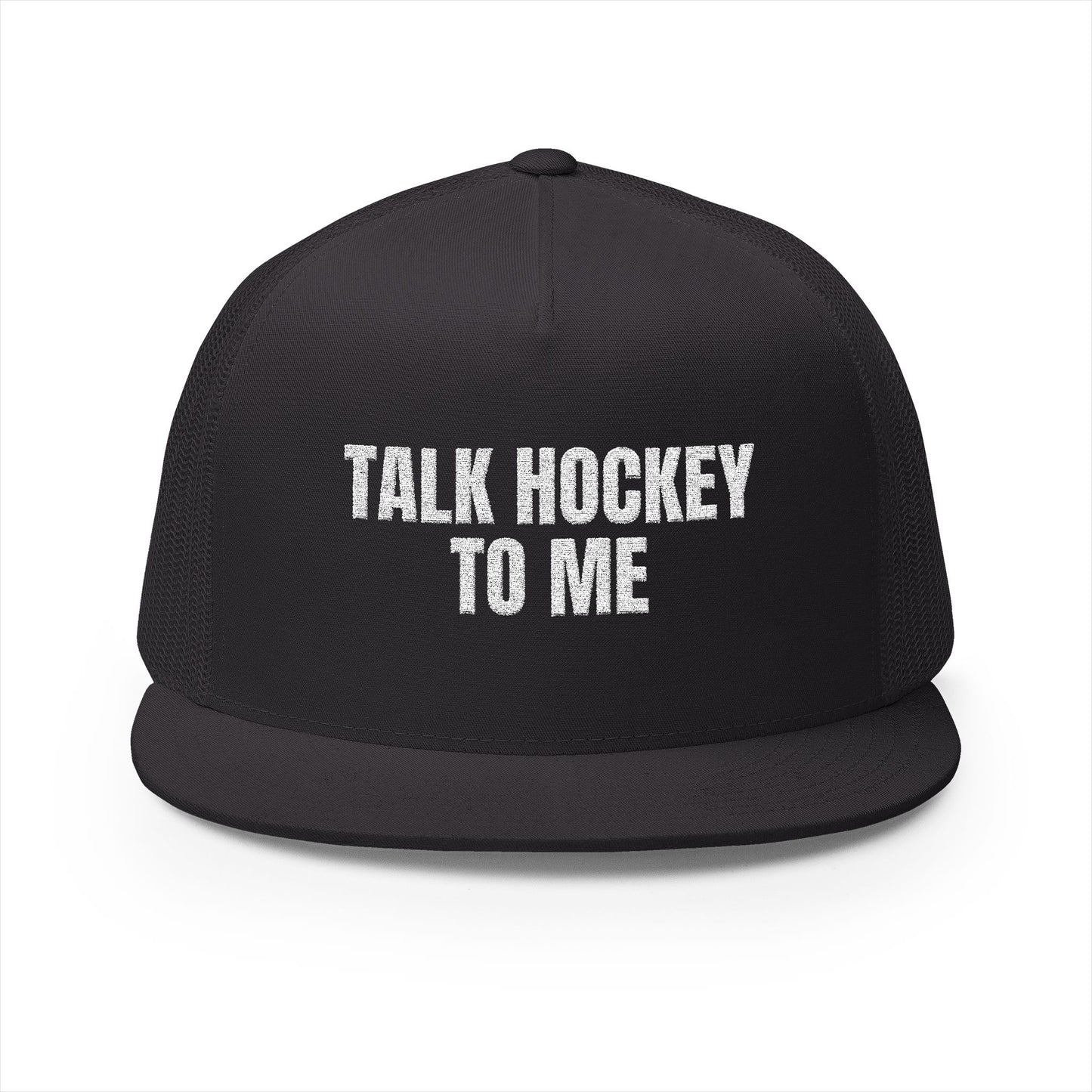 Talk Hockey To Me Black Snapback