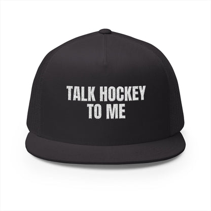 Talk Hockey To Me Black Snapback