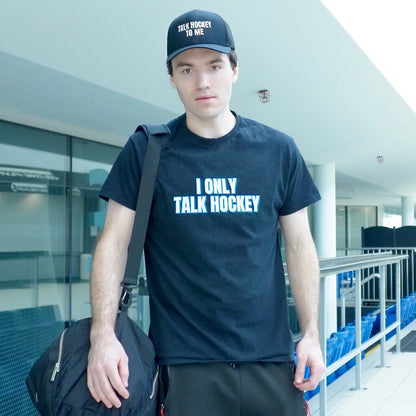 I Only Talk Hockey Kids T-Shirt