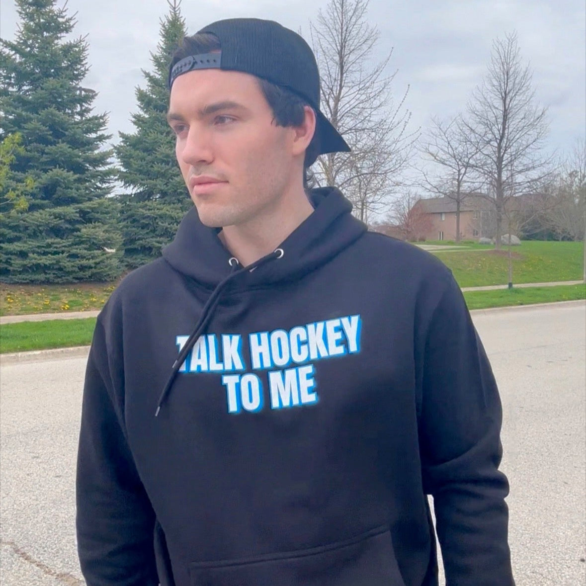 Talk Hockey To Me Kids Hoodie