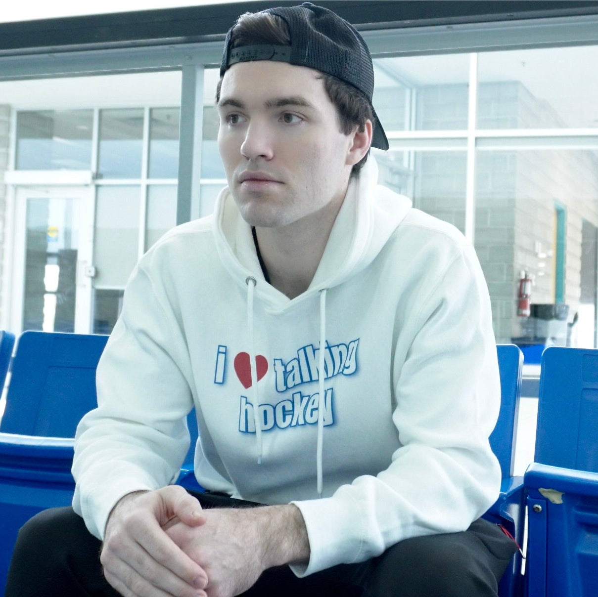 I Love Talking Hockey Hoodie