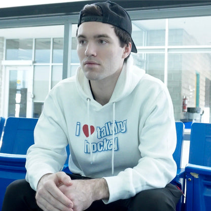 I Love Talking Hockey Hoodie