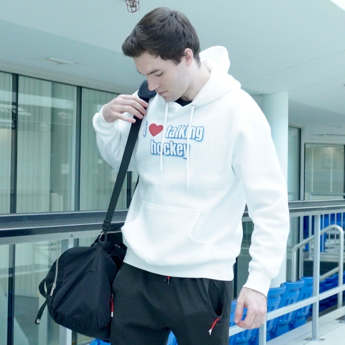 I Love Talking Hockey Hoodie