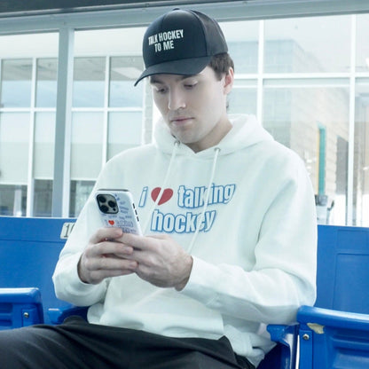I Love Talking Hockey Hoodie