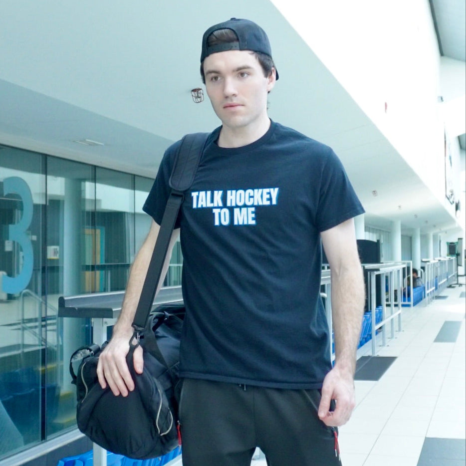 Talk Hockey To Me Kids T-Shirt
