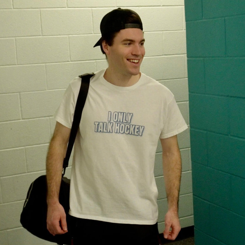 I Only Talk Hockey Kids T-Shirt
