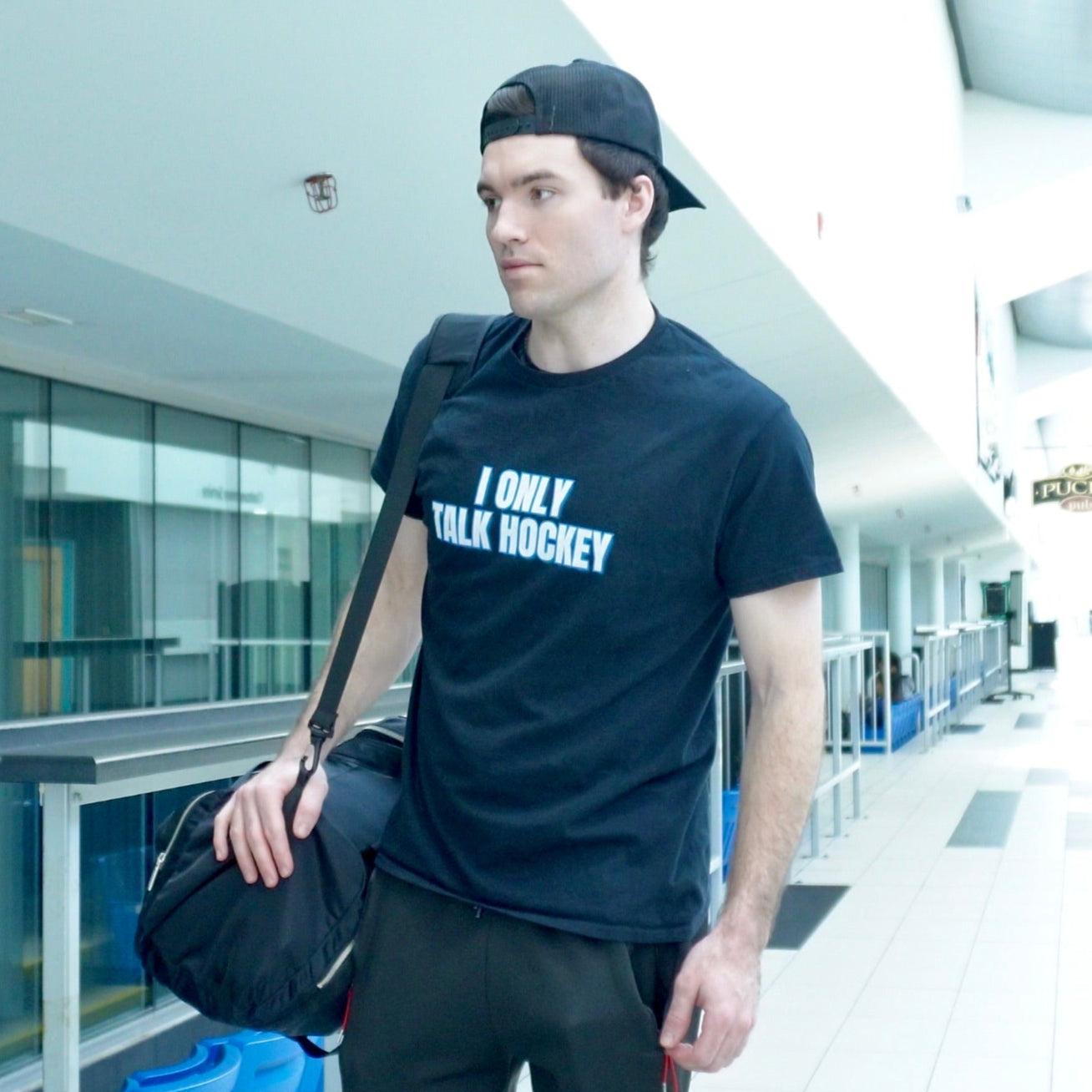 I Only Talk Hockey Kids T-Shirt