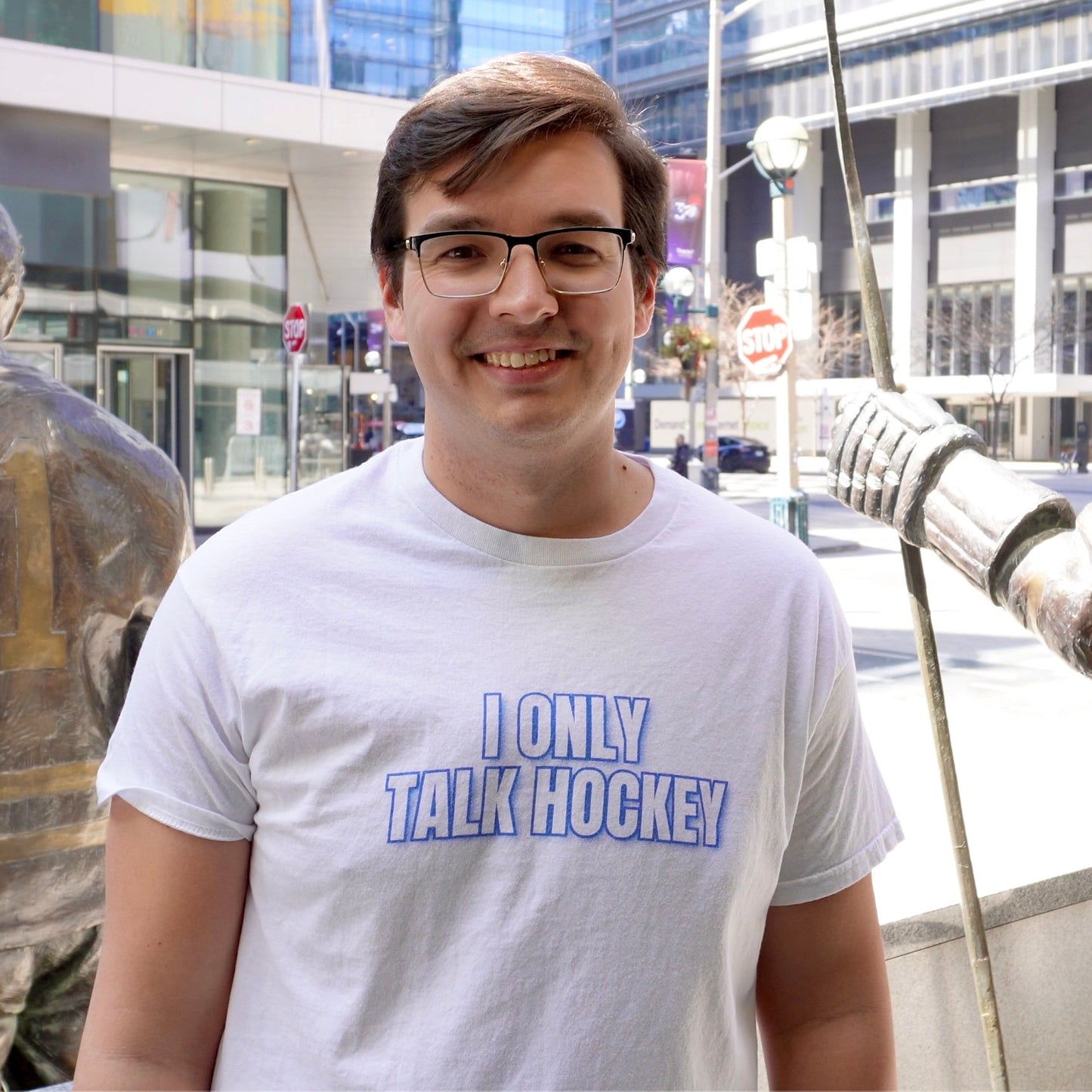 I Only Talk Hockey Kids T-Shirt